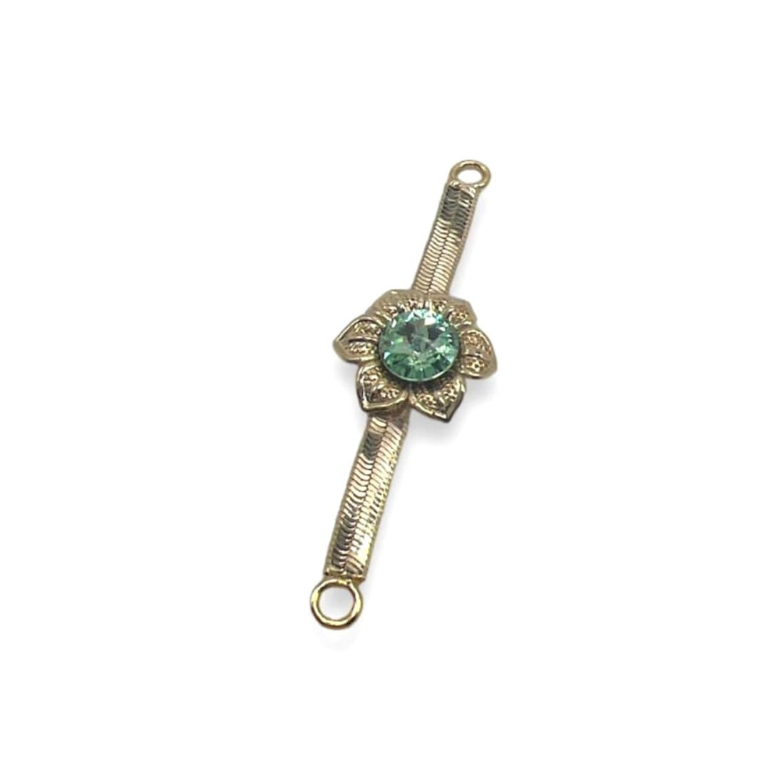 Loop with Flower and Rhinestones - Art. A649 - Gafforelli