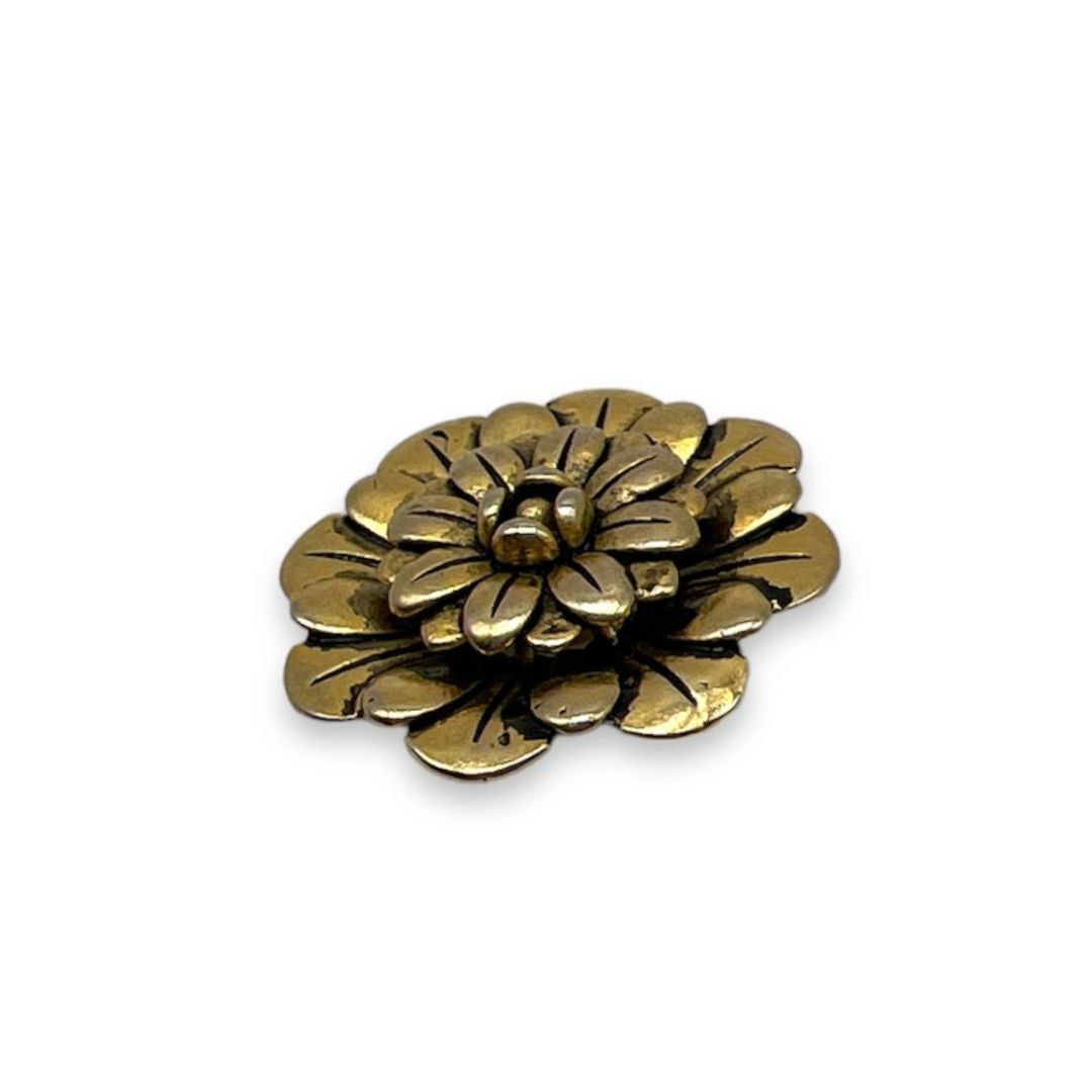 Round Flower Button- Art. B174 - Gafforelli Srl metal