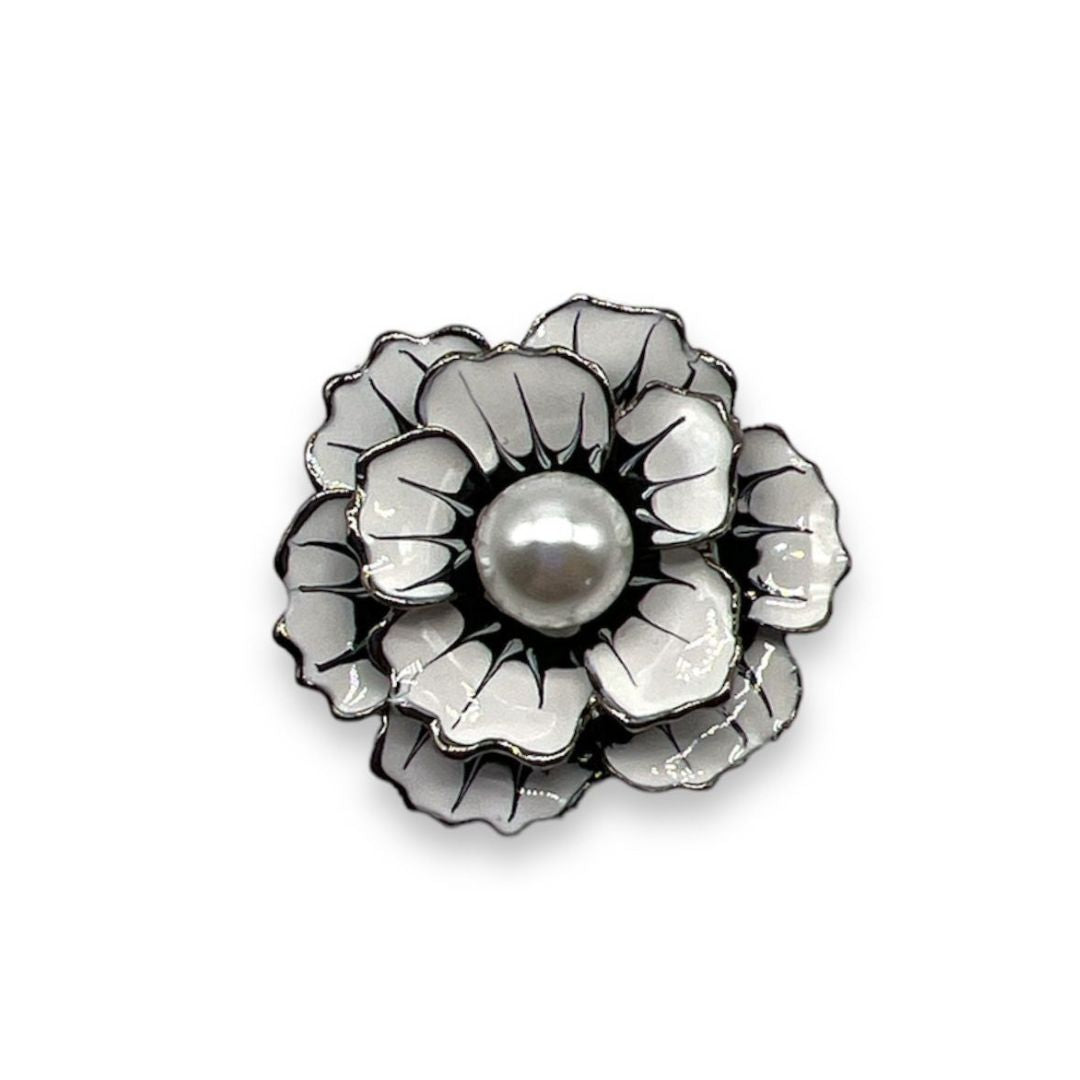 Flower Button- Art. B198 - Gafforelli Srl metal buttons