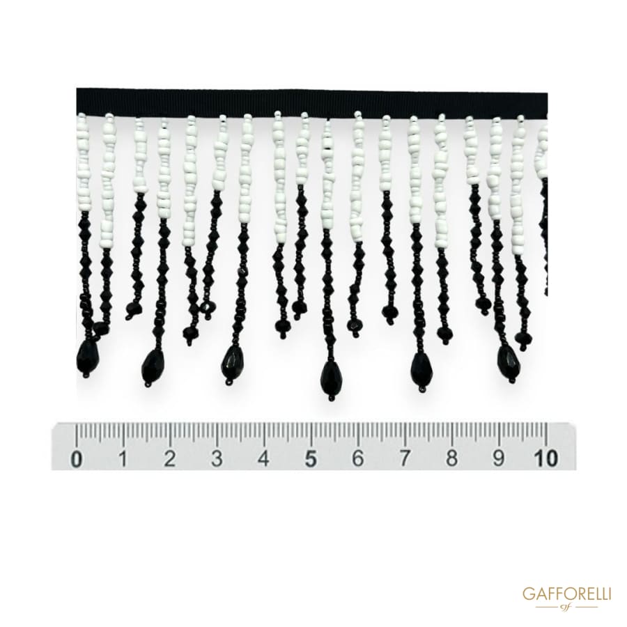Two-tone Hanging Bead Trimmings H303 - Gafforelli Srl