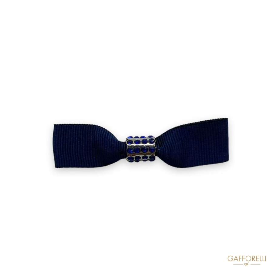Bow Brooch with Rhinestones U116/mod - Gafforelli Srl Pin