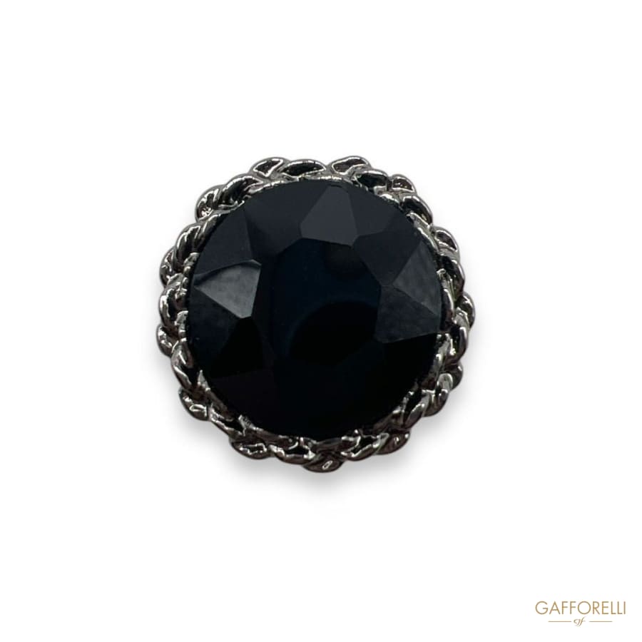 Button with Central Stone U603 - Gafforelli Srl BUTTONS