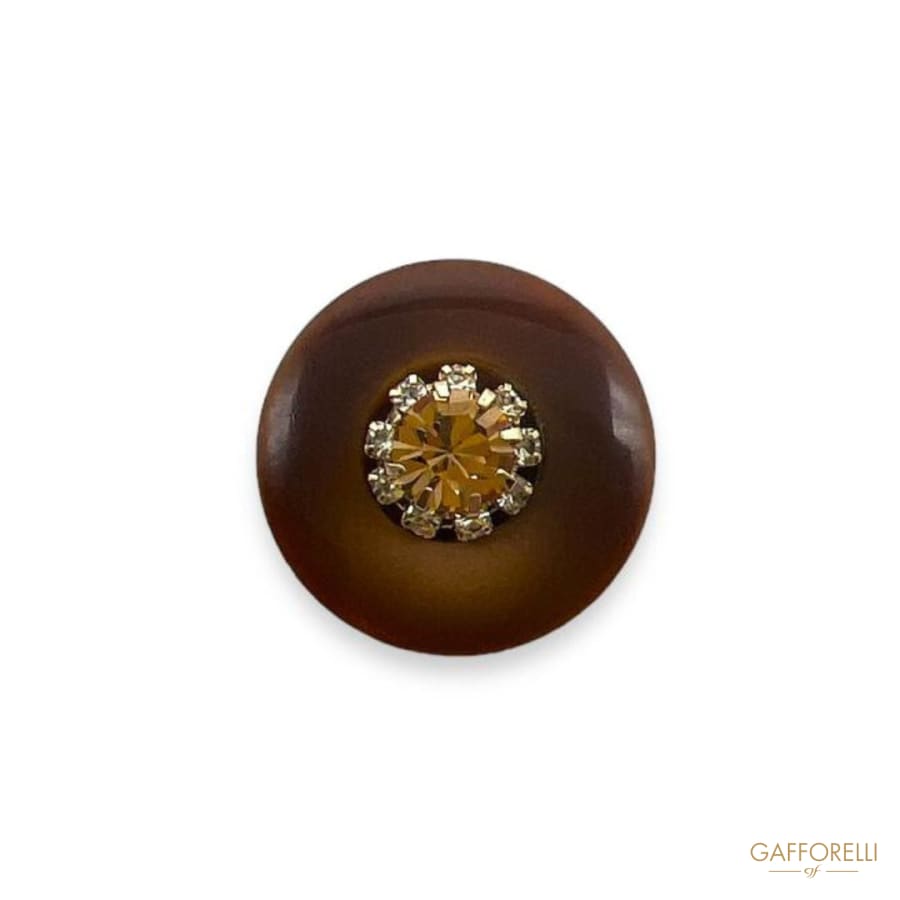 Button with Polyester Base and Jewel Detail- Art. D420