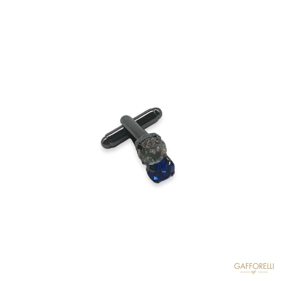 Cufflink with Bi-strass U52 Gem - Gafforelli Srl cufflings