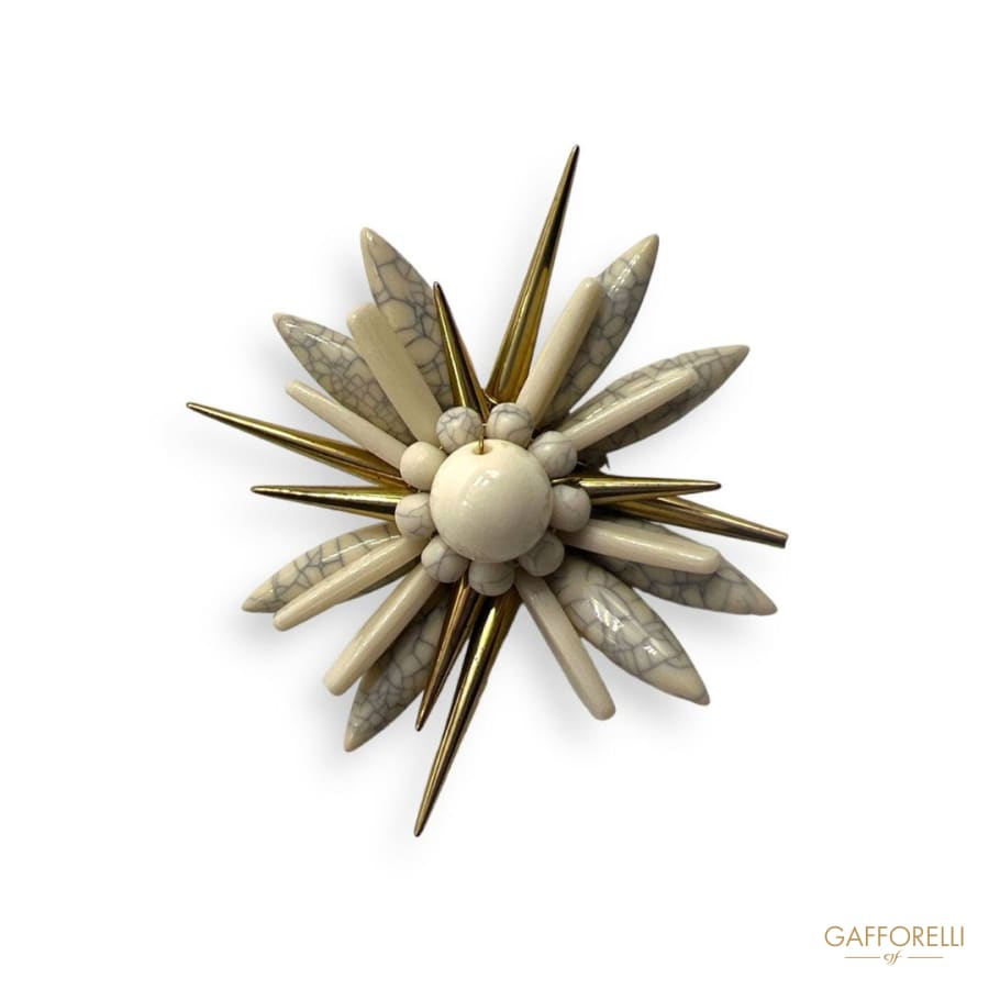 Flower Brooch- Art. H419 - Gafforelli Srl brooches