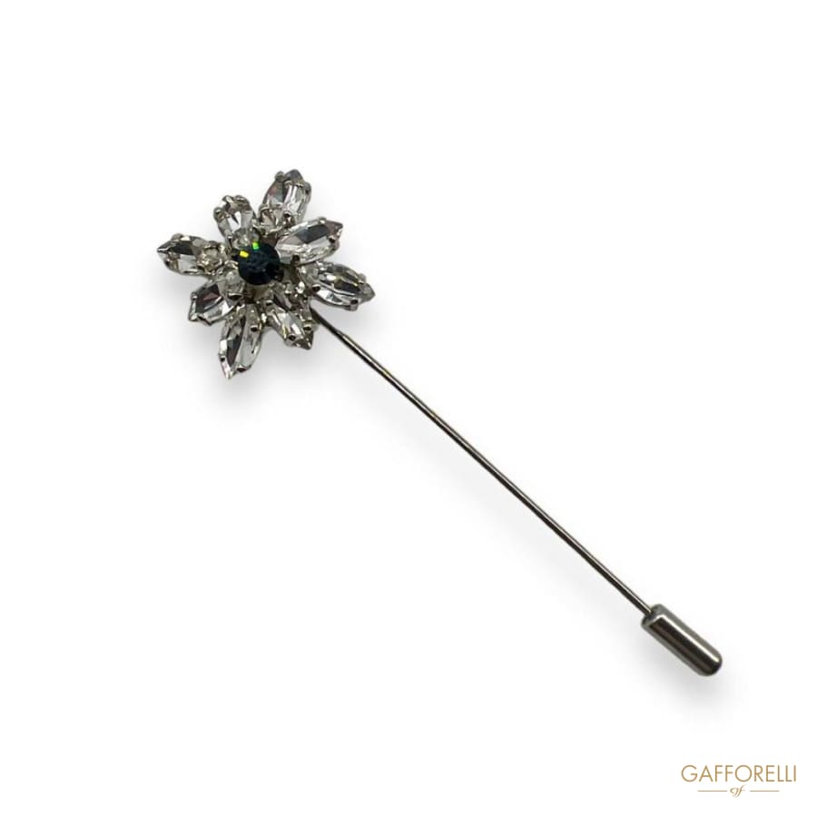 Flower Toe Cap with Rhinestone U269 - Gafforelli Srl Pin
