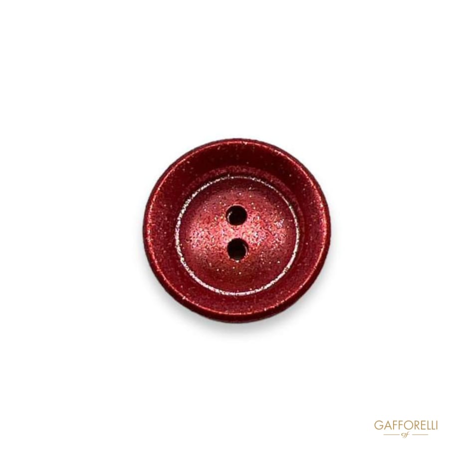 Two-hole Glitter Button- Art. D414 - Gafforelli Srl