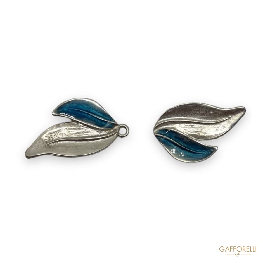 Hook with Enamelled Leaves- Art. E386- Gafforelli Srl hooks