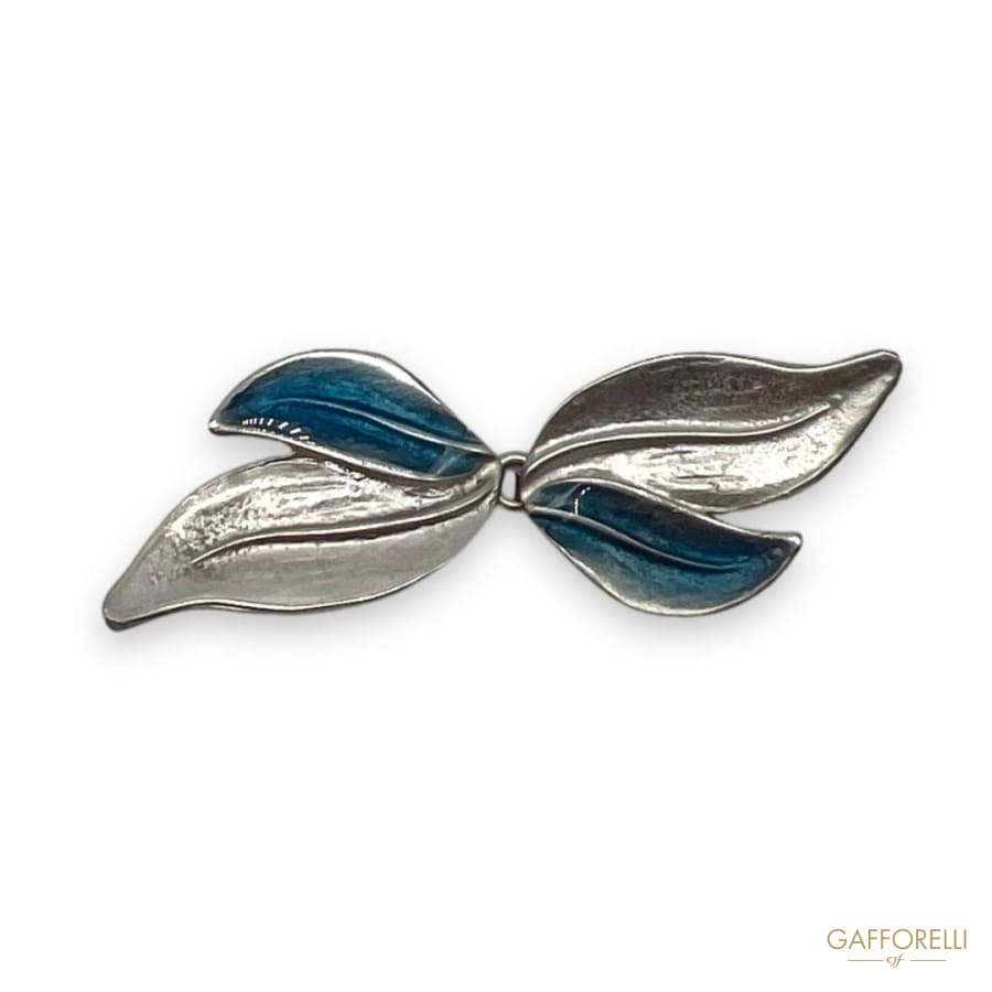 Hook with Enamelled Leaves- Art. E386- Gafforelli Srl hooks