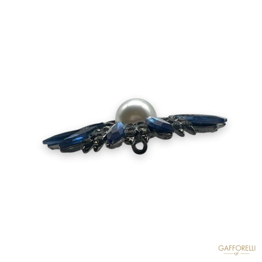 Jewel Button with Central Pearl A713 - Gafforelli Srl