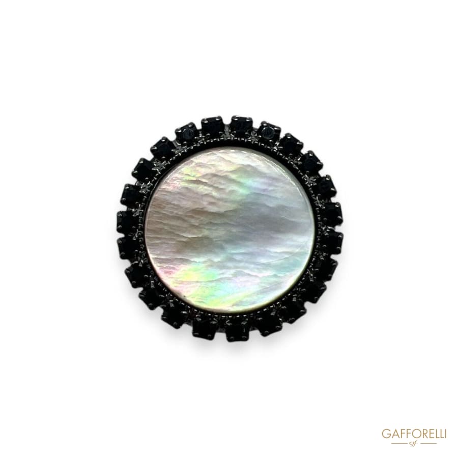 Jewel Button with Mother of Pearl U608 - Gafforelli Srl