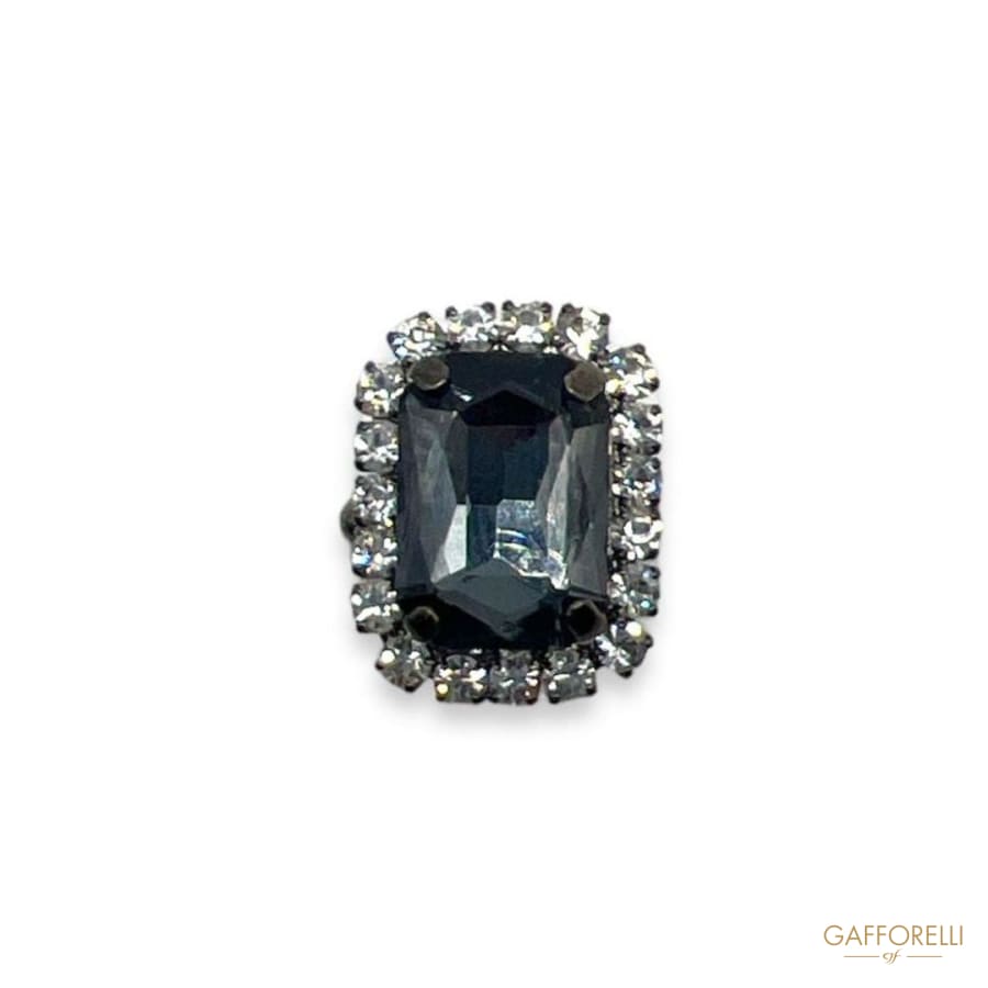 Jewel Cufflink with Rhinestones U45 Gem - Gafforelli Srl