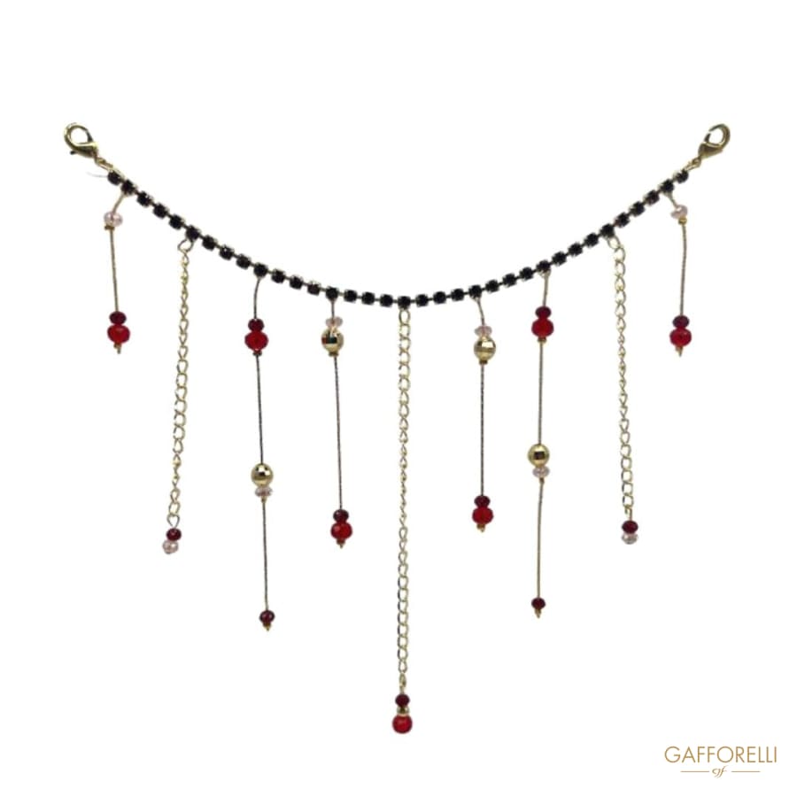 Jewel Neckline with Hanging Decorations - Art. A661