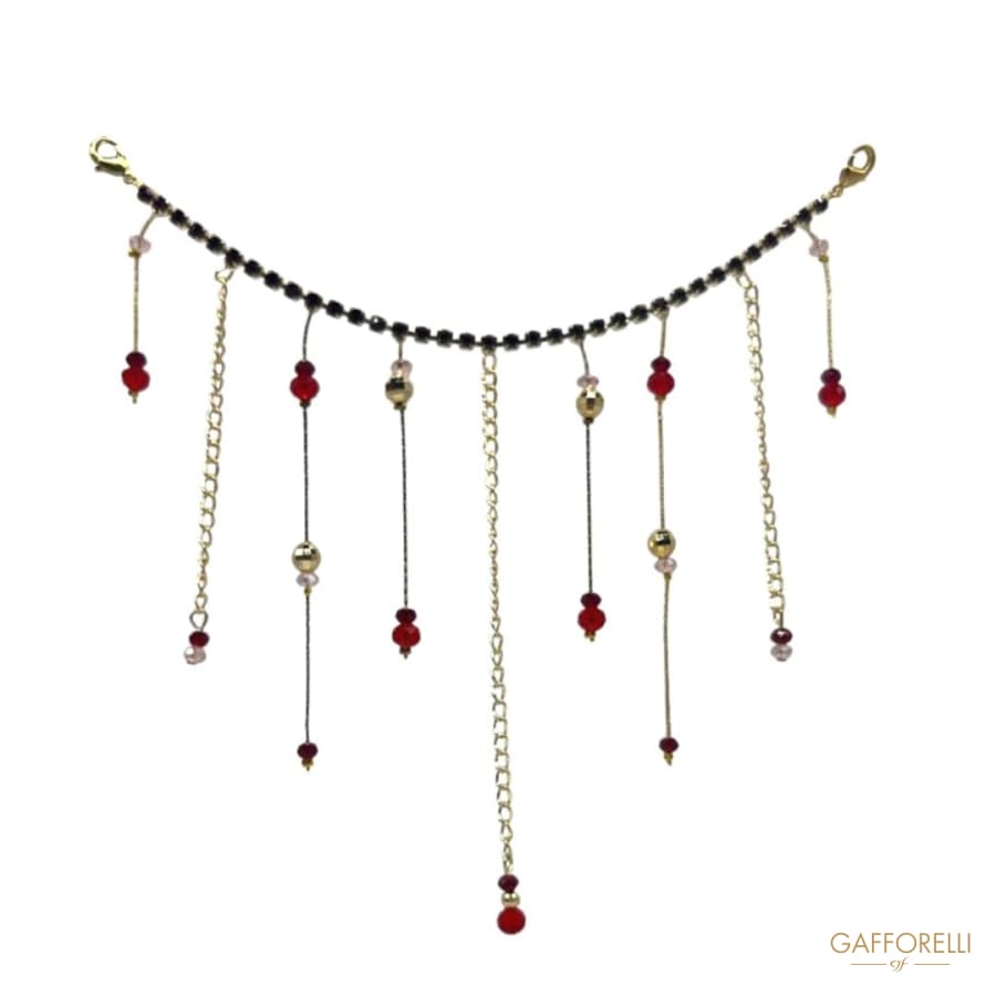 Jewel Neckline with Hanging Decorations - Art. A661