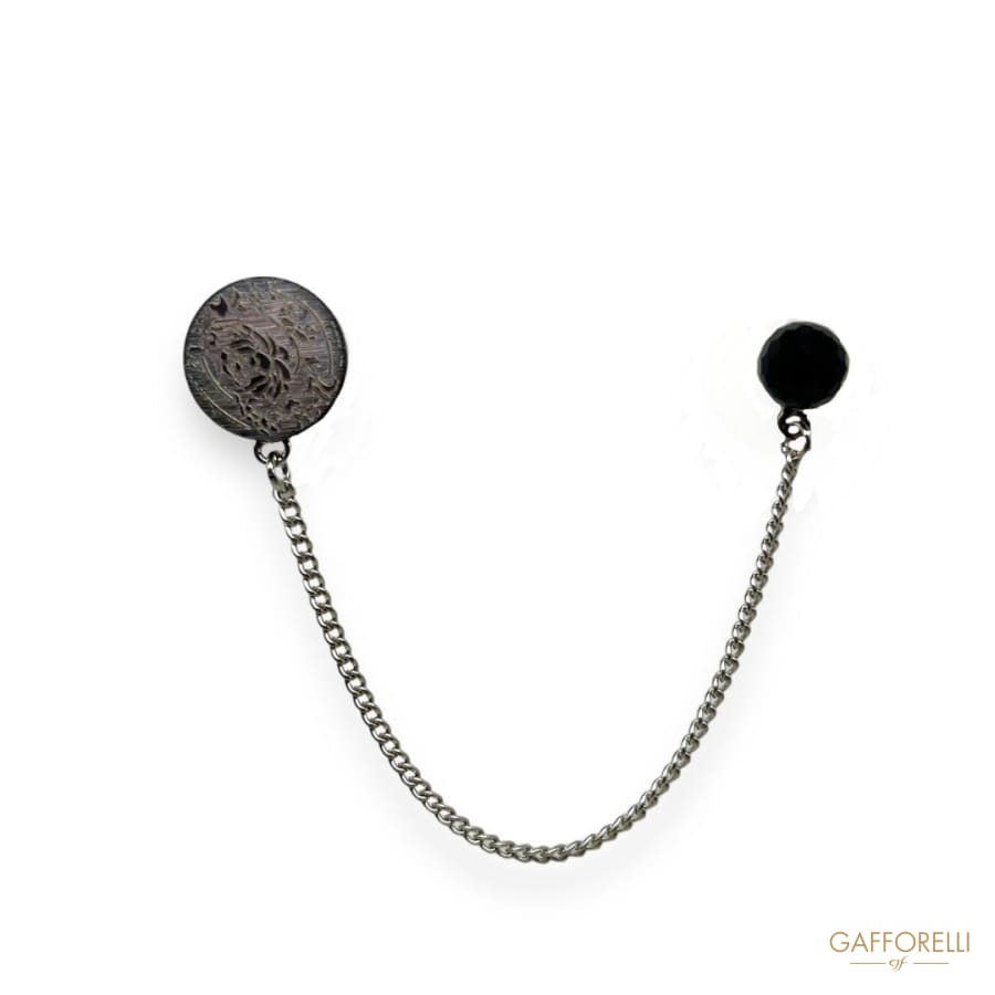 Men’s Pendant Brooch with Mother of Pearl U451 - Gafforelli