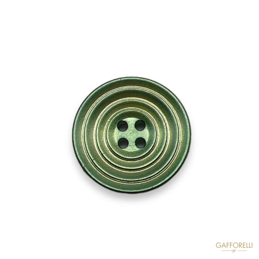 Metallic Colored Button with Four Holes- Art. D413