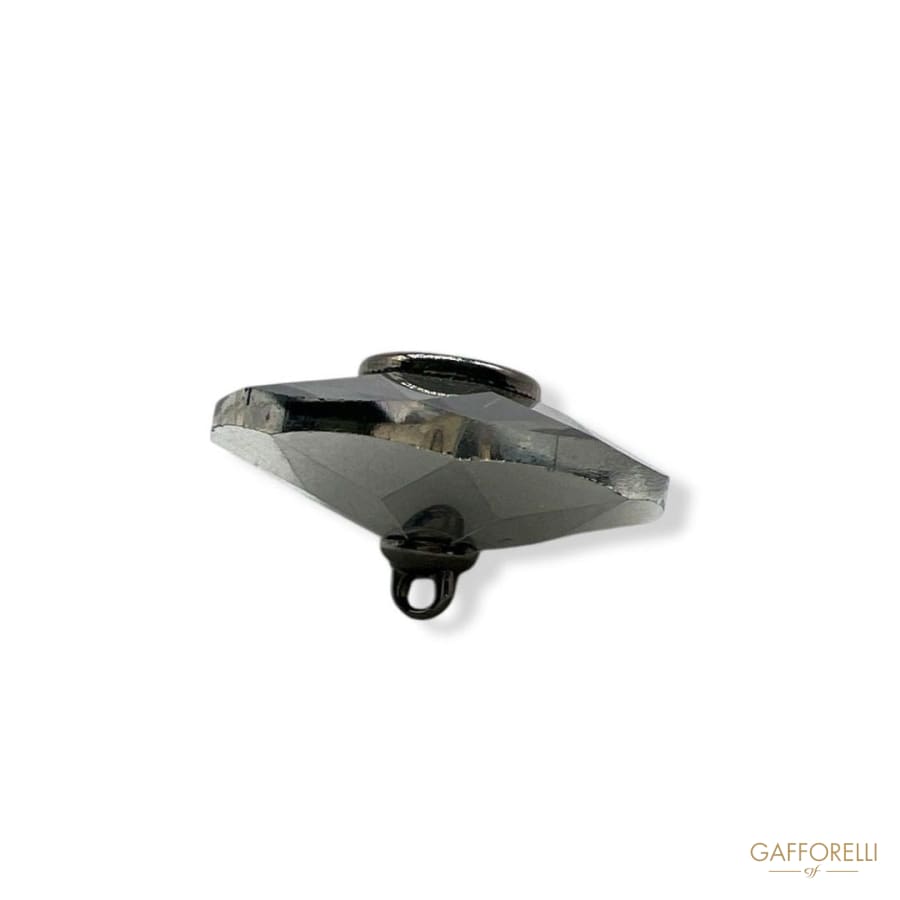 Modern Rhinestone Button A692 Gafforelli Srl GUNMETAL
