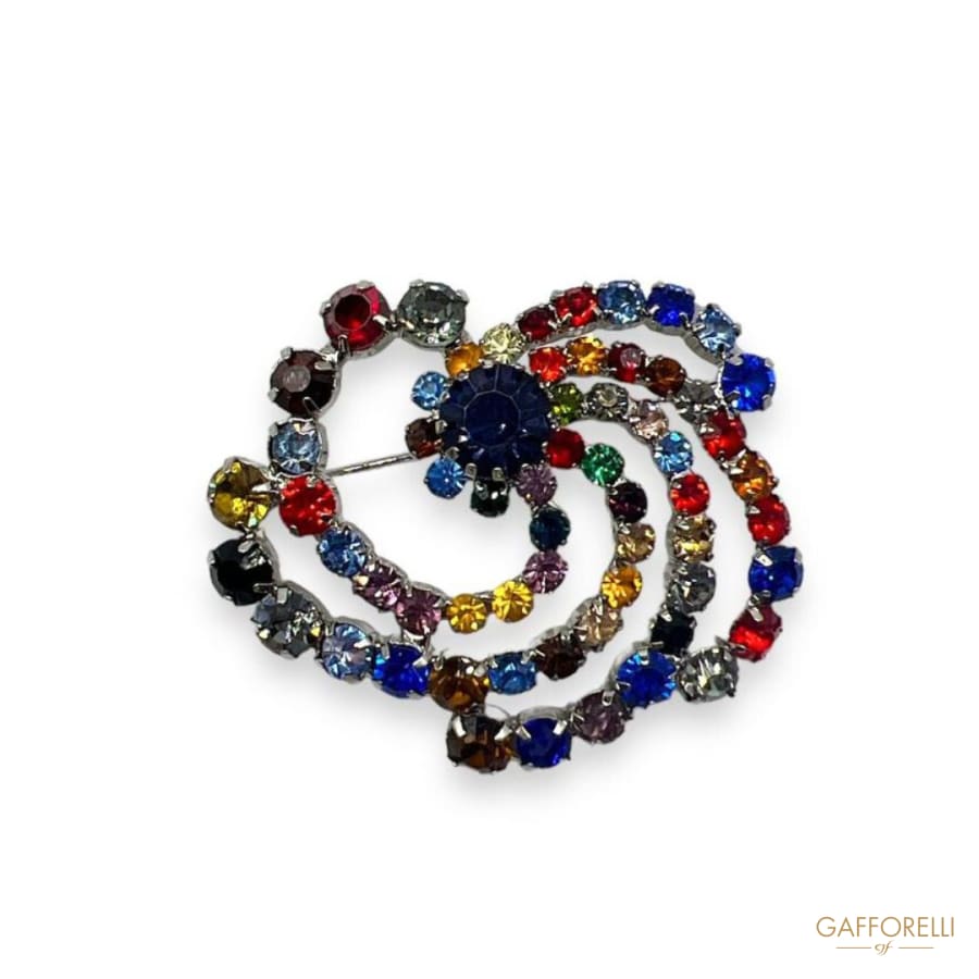 Multicolored Giral Brooch- Art. A622 - Gafforelli Srl