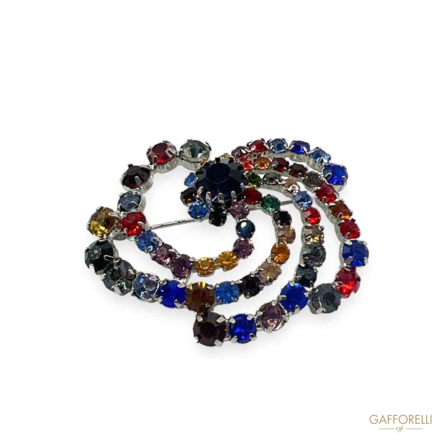 Multicolored Giral Brooch- Art. A622 - Gafforelli Srl