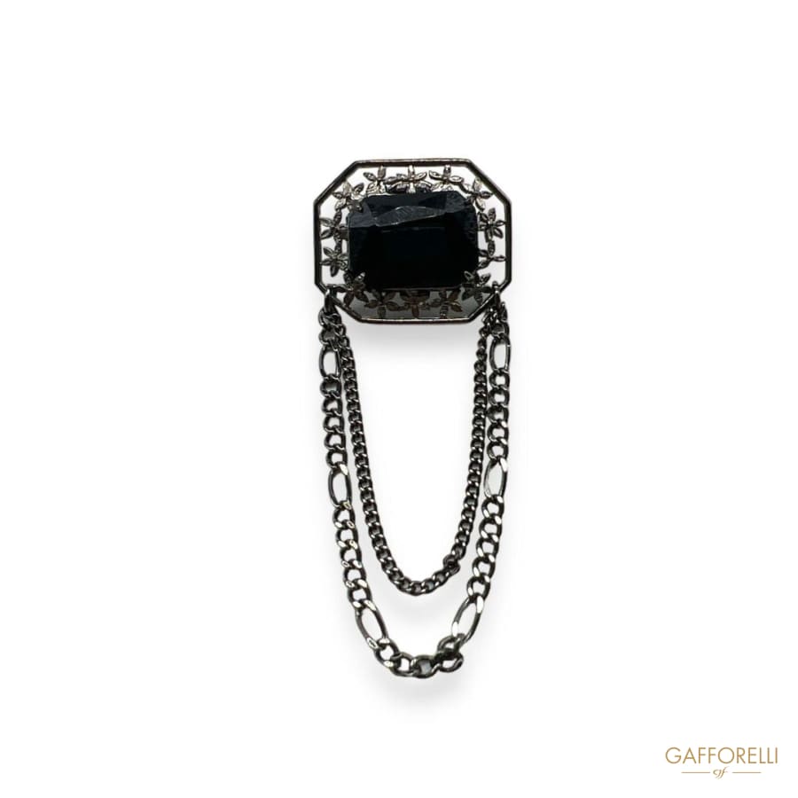 Pendant Brooch with Stone U517 - Gafforelli Srl Pin men’s