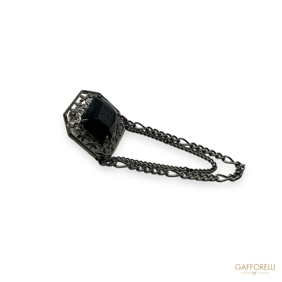 Pendant Brooch with Stone U517 - Gafforelli Srl Pin men’s