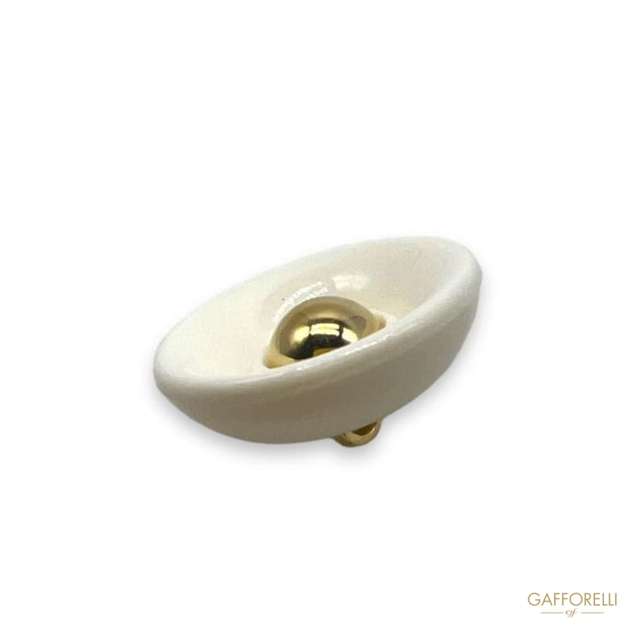 Polyester Button with Gold Central- Art. D428 - Gafforelli