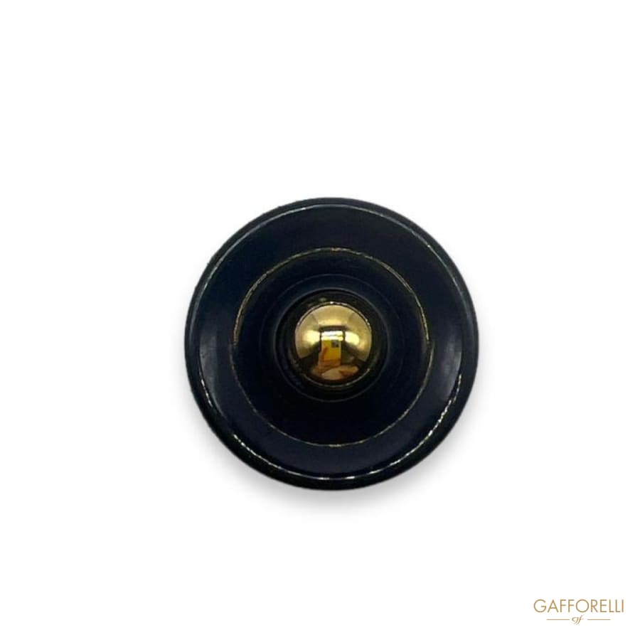 Polyester Button with Gold Central- Art. D428 - Gafforelli