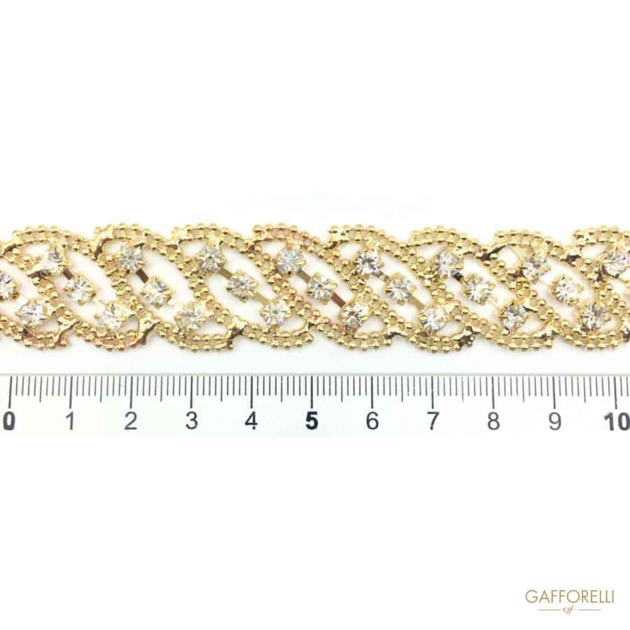 Rhinestones Fancy Design Trimming 1951 - Gafforelli Srl