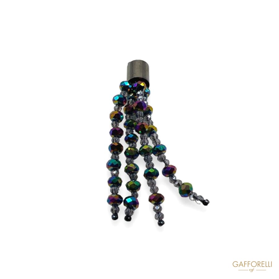 Tassel With Multicolor Beads A669 - Gafforelli Srl tassels