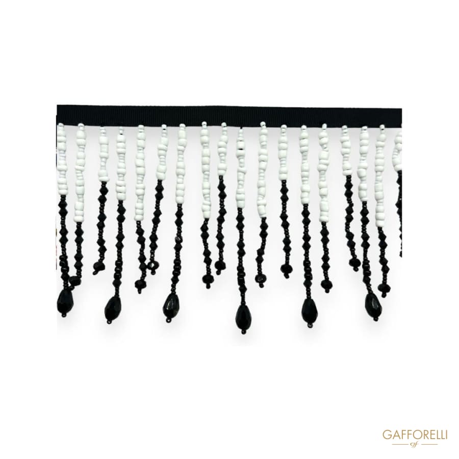 Two-tone Hanging Bead Trimmings H303 - Gafforelli Srl