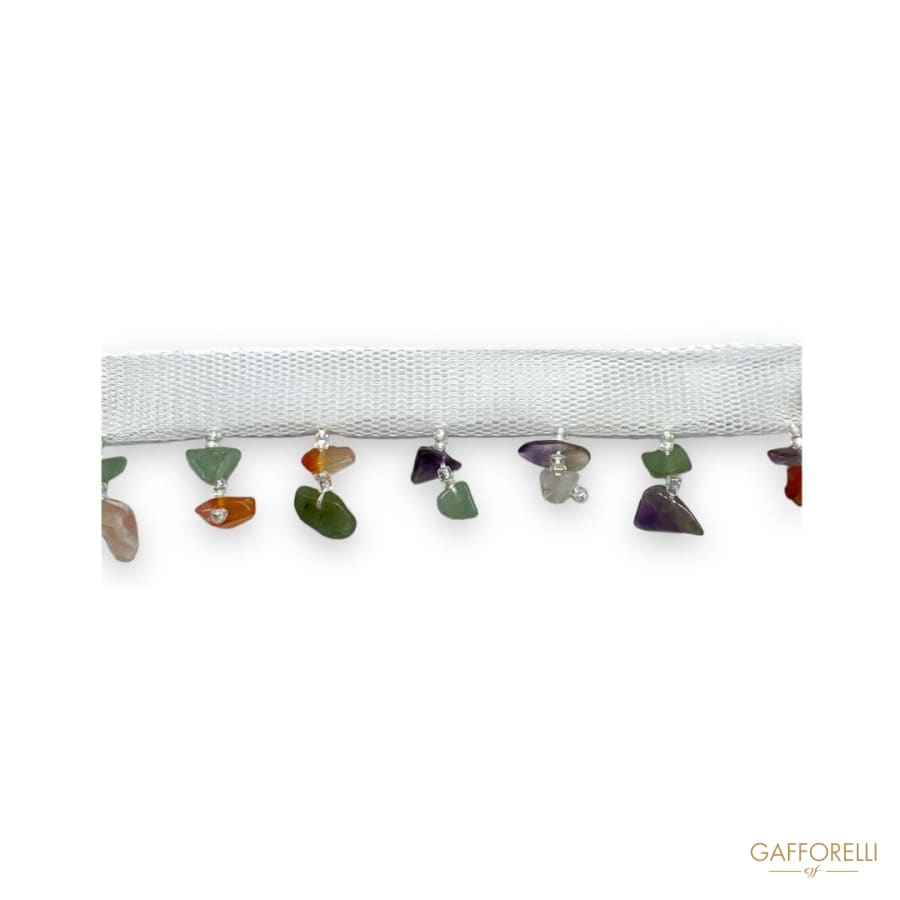 Trimmings with Colored Stones H341 - Gafforelli Srl