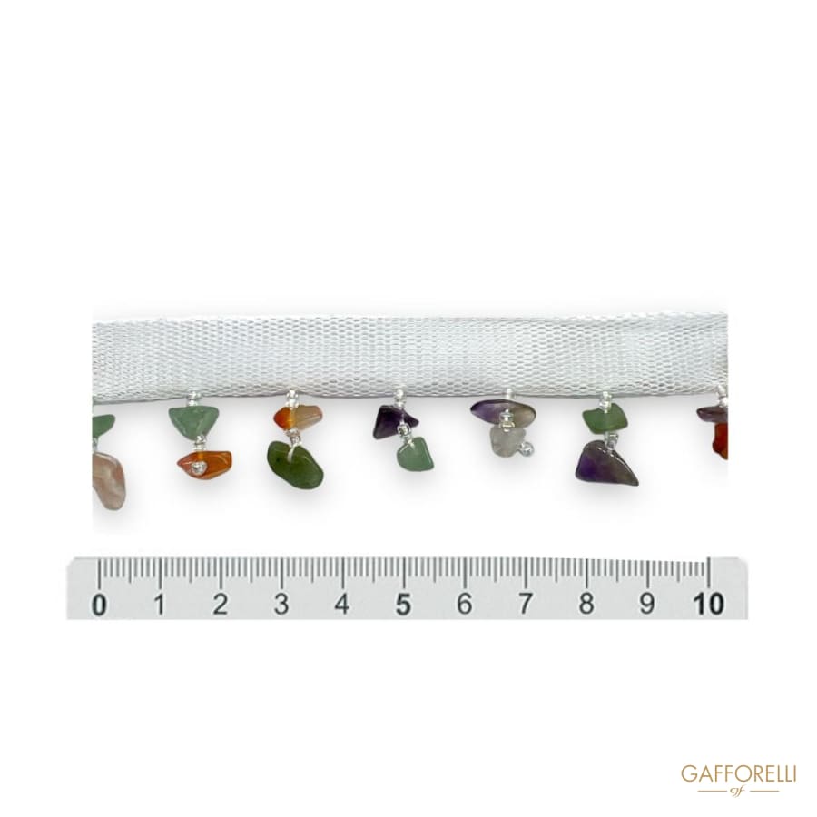 Trimmings with Colored Stones H341 - Gafforelli Srl