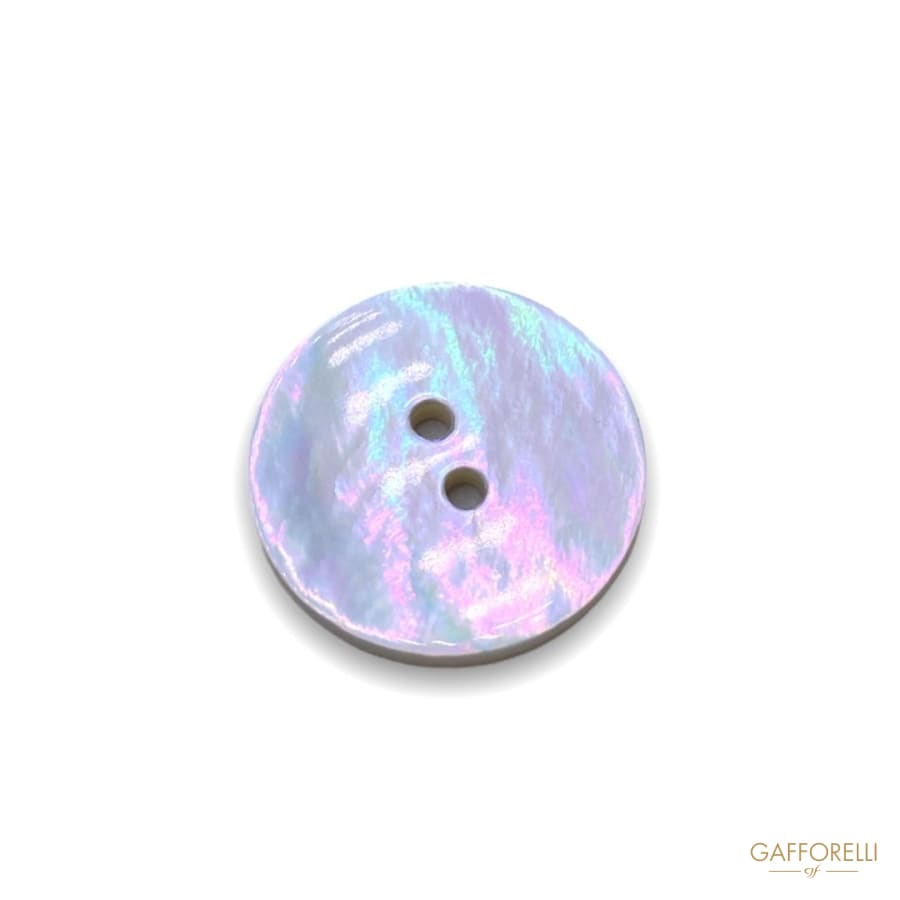 2 Holes Round Mother of Pearl Buttons 494 - Gafforelli Srl