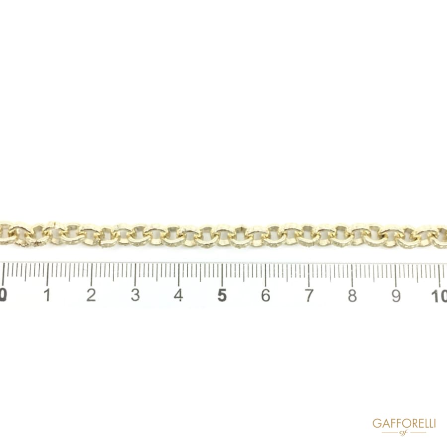 Aluminium Chain with Worked Trace 2170 Gafforelli Srl