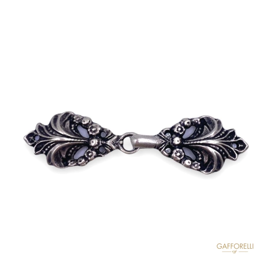 Baroque Style Metal Hook in the Shape of a Leaf 0496