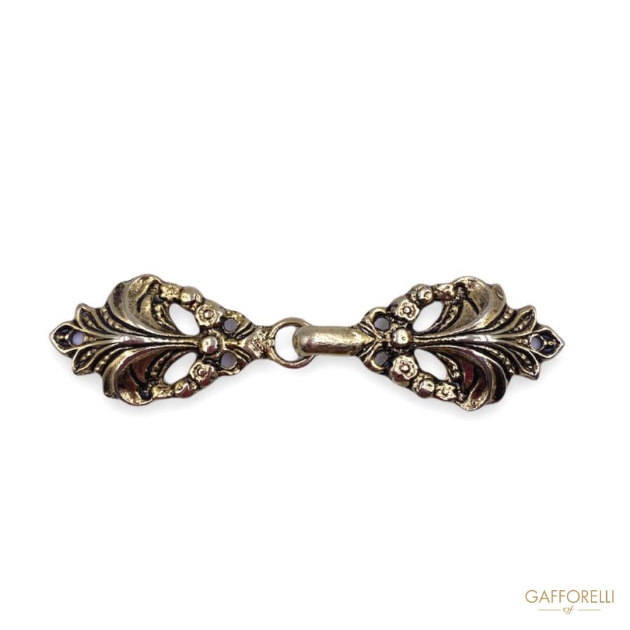 Baroque Style Metal Hook in the Shape of a Leaf 0496