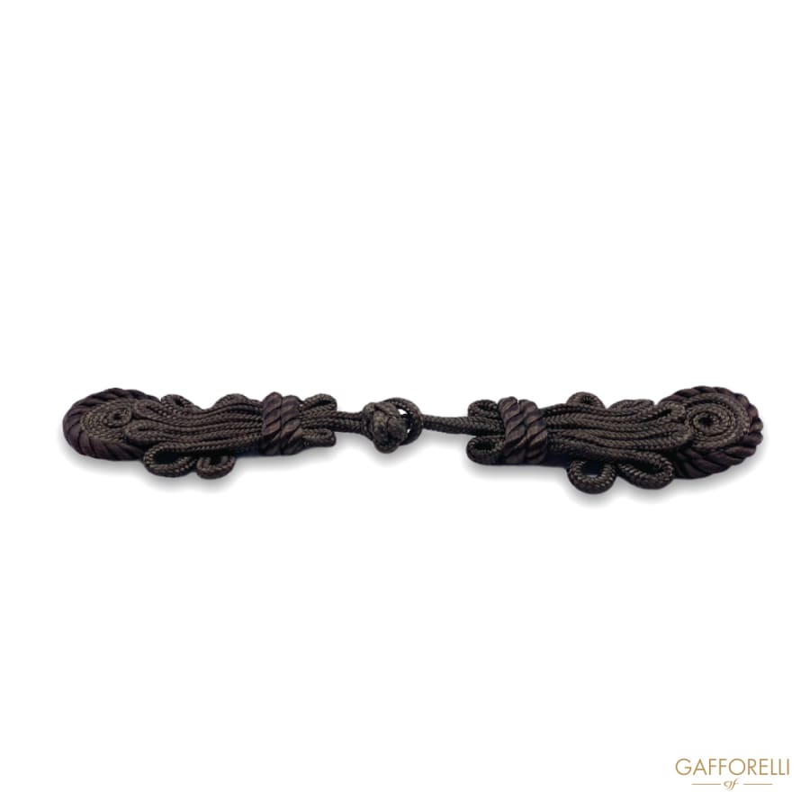 Brown Baroque Style Soft Rope Toggles H213 - Gafforelli Srl