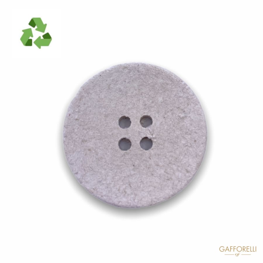 Button with Recycled Cotton Fibers D300 - Gafforelli Srl
