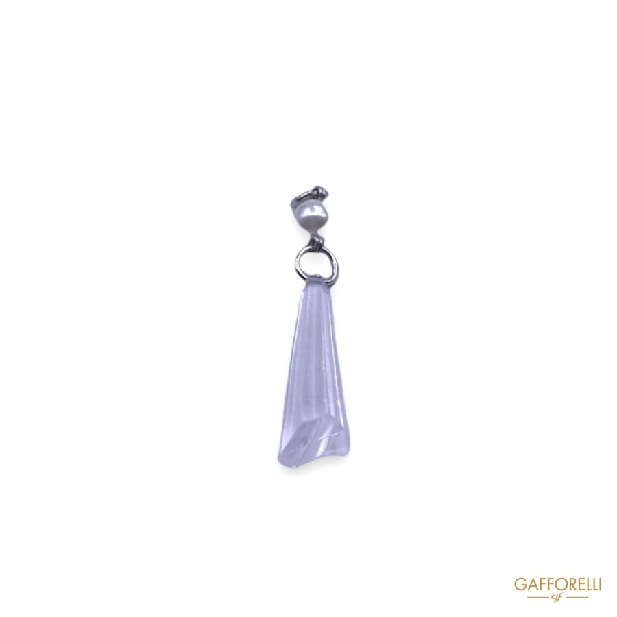 Crystal Pendant With Pearl And Ring 7329 - Gafforelli Srl