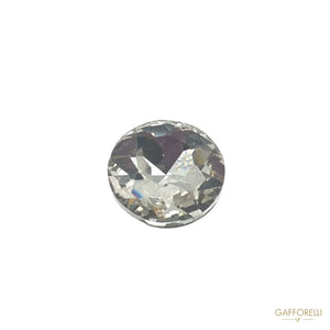 Crystal Stone Faceted Button A691 - Gafforelli Srl