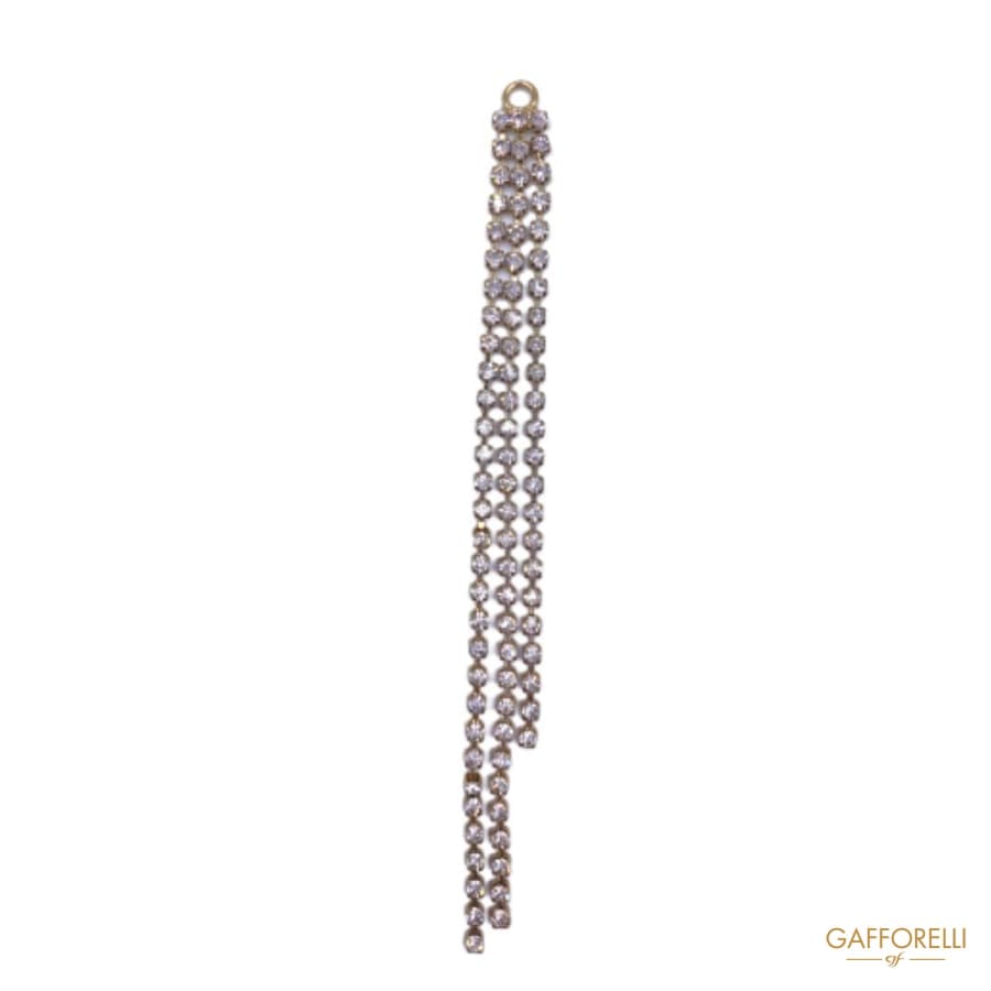 Golden Tassel with Strass A443 - Gafforelli Srl tassels