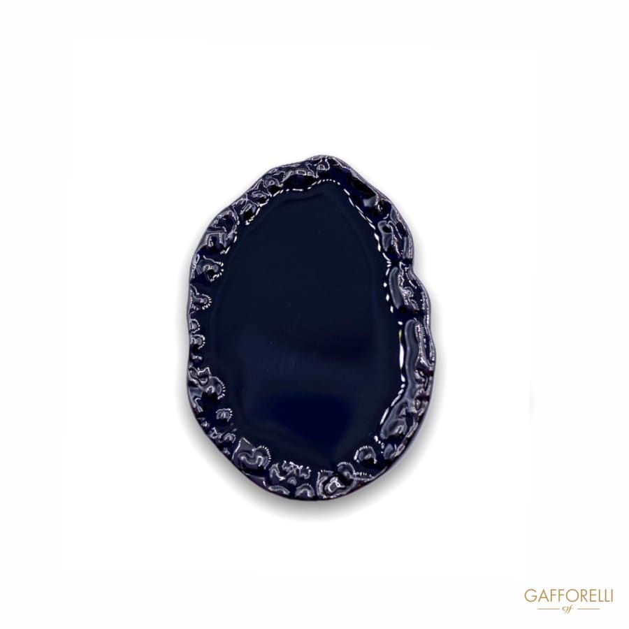 Metal Button with Enamel B130 - Gafforelli Srl 819 • BLACK