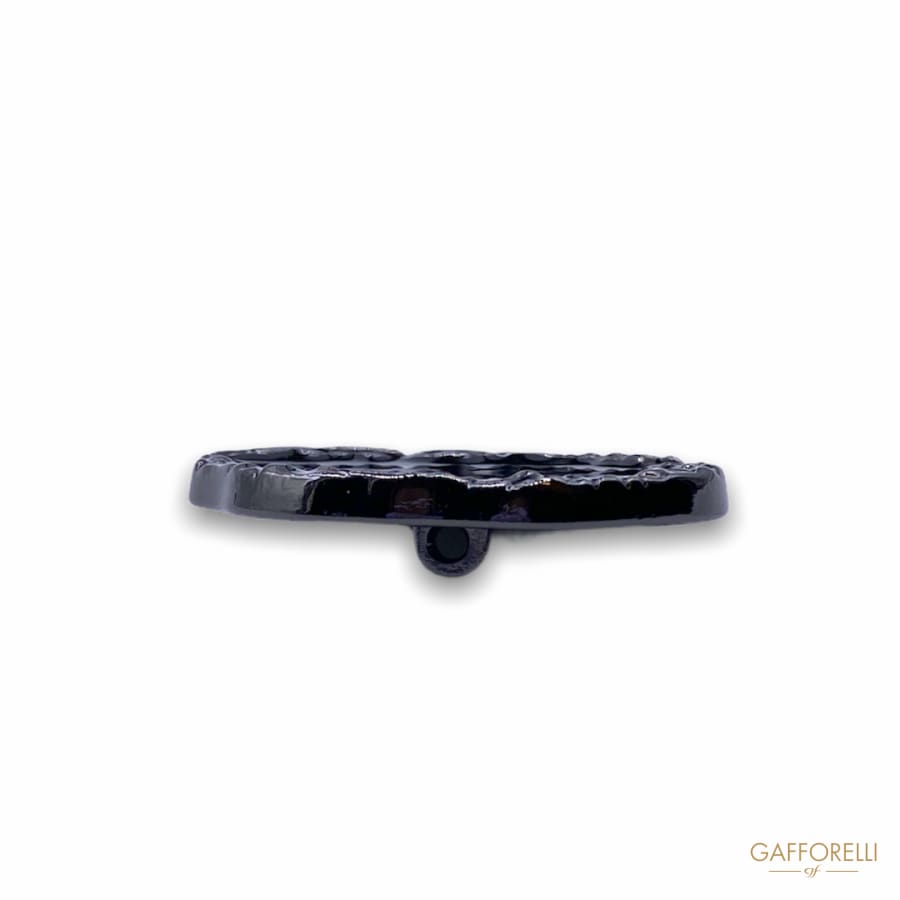 Metal Button with Enamel B130 - Gafforelli Srl 819 • BLACK
