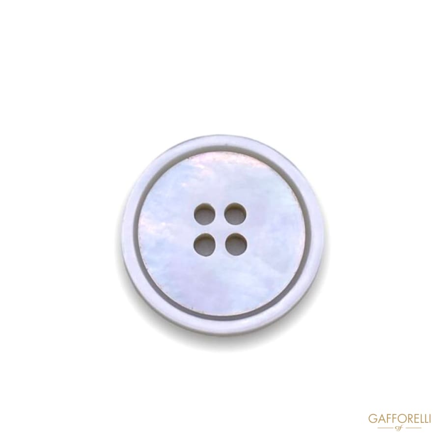 Mother of Pearl Buttons with Border 436 - Gafforelli Srl