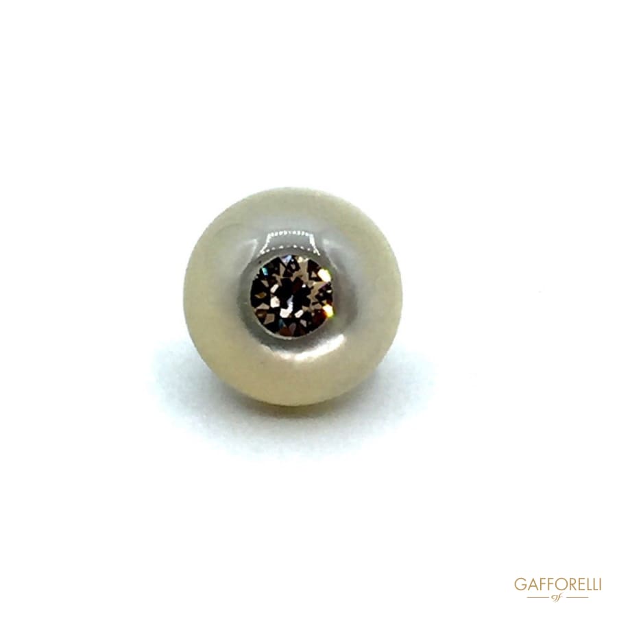 Mother of Pearl Buttons with Swarovski Rhinestone - Art.