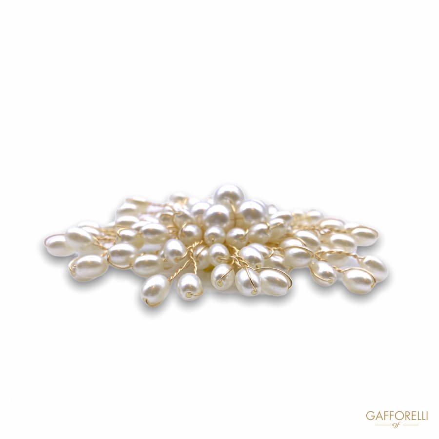 Oval Pearl Explosion Brooch D269 - Gafforelli Srl brooches