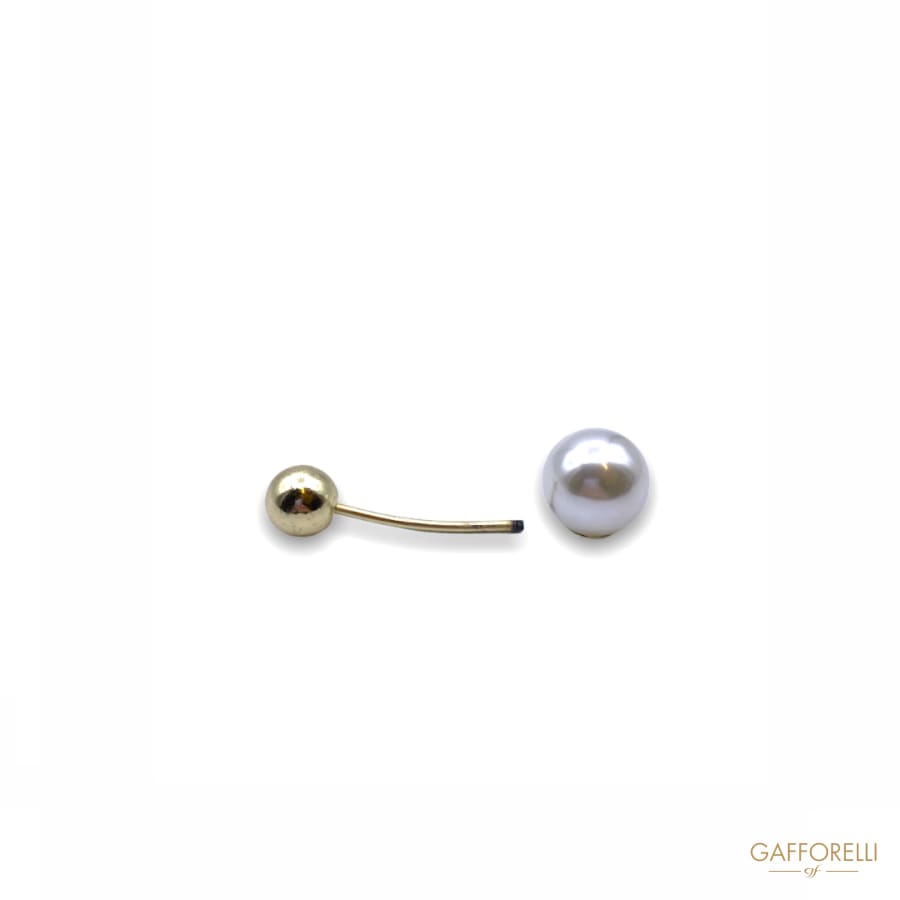 Pearl Pin Curved Design 2854 - Gafforelli Srl BI-COLORED