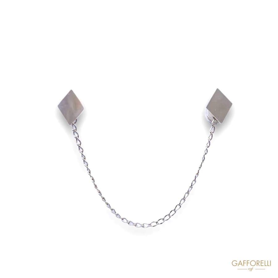 Pins with Mother-of-pearl Rhombuses and Butterfly Hook