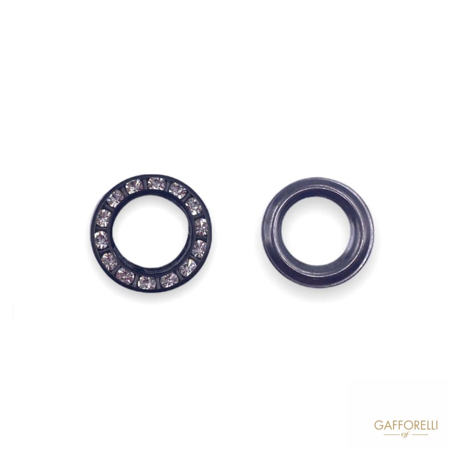 Rhinestones Eyelet E144 - Gafforelli Srl BRASS • CRYSTAL