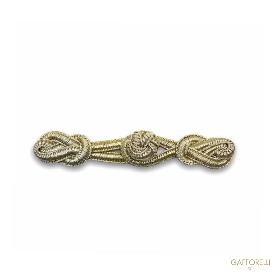 Rope Toggles Wrapped in Gold Colored Polyester H366